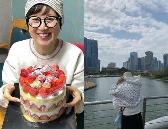활동 중단 박미선, 건강 회복 중 근황‥얼굴 공개 대신 뒷모습만 살짝