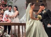 혼전임신 양지원돌싱 양준모 결혼식 ‘보컬들’ 클라스…부부 열창→스피카·뮤지컬계 출동