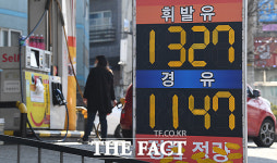 [TF포토] 기름값 8주 연속 하락