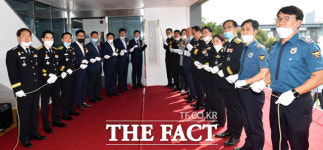 [TF사진관] 119 광나루수난구조대 출범… 넓어진 한강 구조 수역