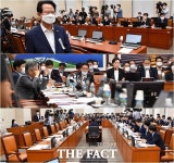 [TF사진관] 미래통합, 반발하며 퇴장… 그래도 법안 상정하는 거대 여당의 힘