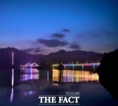 김천시, 부항댐 3개 교량에 야간 경관조명 설치