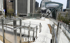 서울 정동 세실극장 옥상 세실마루 1일 개방 [TF사진관]