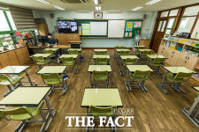 거리두기 4단계 격상...원격수업 전환으로 한산해진 학교 [TF사진관]