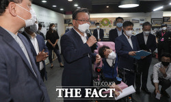 김부겸 총리, 장애인지원주택 엔젤스헤이븐 방문 [포토]