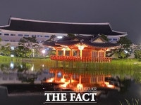 경북도청 원당지 주변 열대야 폭염 잠 못 드는 밤 피서지 인기[TF사진관]