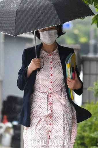 공판 출석하는 양정숙 의원 [포토]