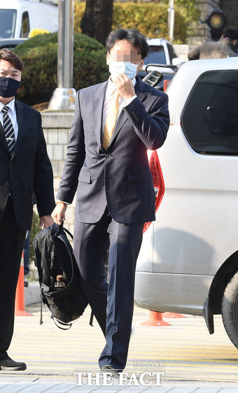 구속영장실질심사 출석한 정민용 변호사 [TF사진관]