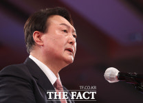 정권교체 사명감 느껴…윤석열, 국민의힘 최종 후보 선출 [TF사진관]