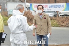 박상돈 천안시장, AI·코로나19 방역 최전선 근무자 위로