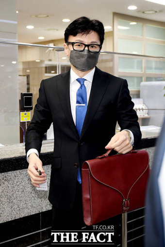 인사청문회에 출석 위해 국회 도착한 한동훈 [TF사진관]