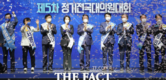 이재명, 민주당 신임 당대표 당선...'어대명' 현실로 [TF사진관]