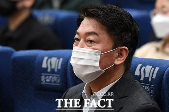 '디지털 시대 나아갈 방향' 대학생들 만난 안철수 [TF사진관]