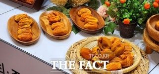 맛도 보고 설날 선물도 사고 영동곶감축제 인파로 북적 [TF사진관]