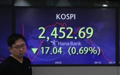 [시황] 코스피, 기관 팔자에 2450선 약보합세 마감