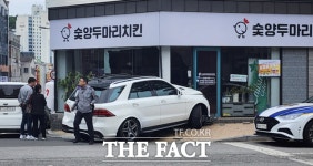 광주 서구 풍암동, 벤츠 차량 가게 들이박아