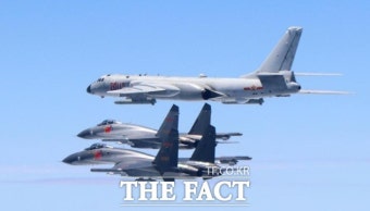 H-6K 중국 폭격기 취역후 '대만 포위' 첫 야간 훈련
