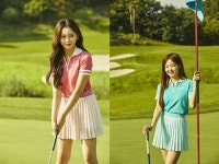 홍지윤 정다경, 34도 땡볕 속 필드 누빈 골프관련 CF 촬영