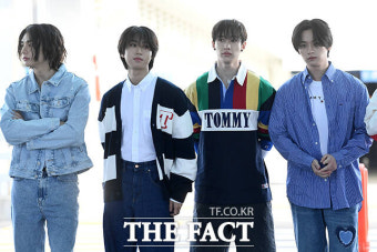 스트레이키즈, 알록달록 '8인 8색' 공항 패션 [TF사진관]