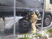 울진서 덤프트럭 화재…1600여만 원 재산피해