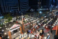 광주 백운광장 푸른길 브릿지·토요 야시장 효과 톡톡…상인들 함박웃음