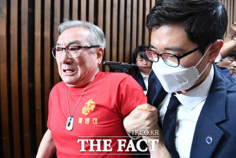'채상병 특검법' 부결에 분노한 해병대예비역연대 [TF포착]