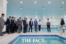박경귀 아산시장, 둔포 국민체육센터 사용자 안전에 최선을