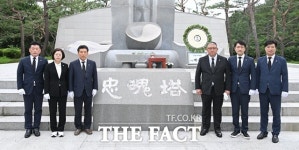 진주시의회 신임 의장단, 충혼탑 참배로 후반기 의정활동 시작