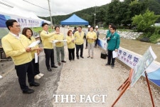 경기도의회 더불어민주당, 양평 세월천 수해복구 현장 방문