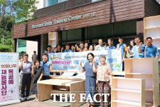 광양제철소 재능봉사단, 지역 어린이들에게 목공예 완성품 전달