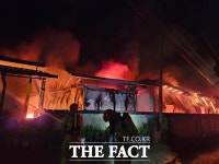 경북 상주서 창고 2동 화재