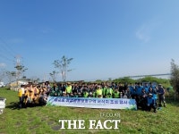 당진시, 삽교호 소들쉼터에 남천나무 등 2000주 식재