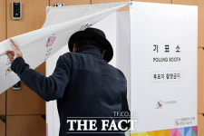 서울시교육감 보궐선거 사전투표 마지막날...투표하는 시민들 [TF사진관]