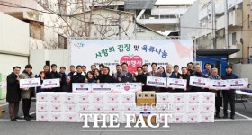 은행동상점가상인회, 사랑의 김장과 육류 나눔 기부행사