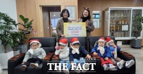 과천시 에덴어린이집 어린이들, 부림동 취약계층에 성금 전달
