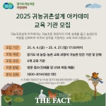 경기도귀농귀촌지원센터, 귀농귀촌설계 아카데미 교육 기관 모집