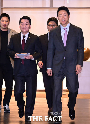 오세훈 만난 안철수 
