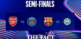 [UCL 4강] 이강인-김민재 '불발'...아스널 vs PSG, 바르셀로나 vs 인터 밀란