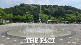 계룡시, 바닥 분수 등 수경시설 본격 운영