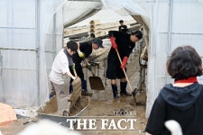 홍성군 공무원, 수해 복구에 구슬땀