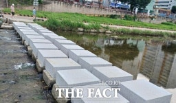 뭔가 무서운?…대전천 새 돌다리에 쏟아진 부정적 시선