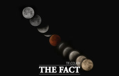 3년 만의 개기월식 신비한 우주쇼 [TF사진관]