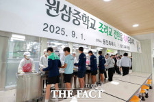이상일 용인시장, 원삼중학교 급식·조리시설 설치 약속 완수