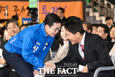 오세훈-정원오 각자의 시선 [TF사진관]
