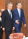 한중 외교장관회담, 조현 “한반도 비핵화와 평화, 중국과 협력 기대” [TF사진관]