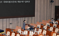 이진숙 제명 촉구 결의안 본회의 통과...국힘은 퇴장 [TF사진관]