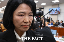 과방위, 이진숙 국감 제척안 與주도 가결…회의장 떠나는 이진숙 [TF사진관]