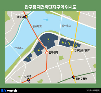 서울 강남구 압구정3구역의 토지 소유권 분쟁과 진행 중인 재건축 수주전, 대우건설과 삼성물산의 경쟁 상황을 살펴봅니다.