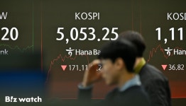오천피 바사삭…코스피 4%대 급락