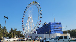 속초해수욕장 대관람차 내달 가동 새 명소 기대